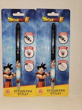 2 Dragonball Stylus Pens - Dual-Function Touch & Ballpoint